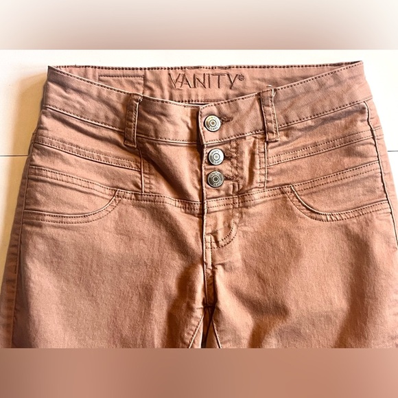 Vanity Pink Women’s Skinny Button Up Jeans Size XS Slim - Picture 2 of 16